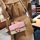 
CoaCH (COACH) luxury women's bag new Morgan20 color-blocking classic presbyop shoulder bag crossbody bag chain bag underarm bag khaki pink CE693-IMV3C length 20cm width 4cm height 11cm small