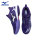 Mizuno (MIZUNO) WAVE CLAW Eagle Claw 3 professional badminton shoes for men and women, competition-specific shoes, lightweight shock-absorbing anti-slip sports shoes, first size purple WAVE CLAW NEO 3 25 years new product 42 =270mm