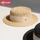 Coyojor Xiyao Home Silk chanvre tissé à la main Raffiah plateau plateau chapeau de vacances d'été chapelet de paille de soleil