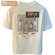 Modal short-sleeved T-shirt for men 2025 summer thin fashion printed T-shirt Xinjiang cotton round neck half-sleeved men's top t white 2 [ZJ1047 fit version] M suitable for 90-108Jin [Jin equals 0.5 kg]