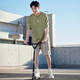361°短袖男士春夏季纯棉运动t恤宽松圆领休闲印花上衣652519106-3