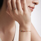 Chow Tai Fook ENZO Rainbow Series 18K Gold Colorful Gemstone Diamond Bracelet Women EZV8013 Birthday Gift 56mm
