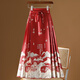 
New Chinese style modified horse face skirt autumn and winter 2025 new adult Hanfu daily wearable half-body long skirt for women 9893 black S
