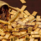 Mini simulated gold bars children's toys girls and children's internet celebrity play house luxury toys internet celebrity gold mini alloy bars (50 pieces)