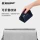 卡蒙（Kenmont）大帽檐遮脸可折叠沙滩太阳帽女夏防紫外线防晒帽大沿渔夫帽子 鸦青色（KM-3883-115） 适用头围56cm-58cm (送收纳袋)