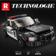 Léle-Happy compatible avec les blocs de construction LEGO Nouveau style Zhen Brick Huit grid Police de police Assemblée de course Racing Model Car Lele Children's High Lambo SVJ 687