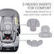 BRITAX infant rear-facing safety seat 0-13.6kg 3-stage adjustment, comfort and protection