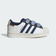 阿迪达斯 （adidas）童鞋24秋男女童经典魔术贴板鞋运动鞋IH3290IH3291 /学院藏青蓝/汉玉白 IH3290 30 11.5K(适合脚长18)