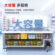 AUCMA commercial combination island cabinet commercial horizontal combination display cabinet large capacity glass door refrigerator ice cream display cabinet supermarket frozen ice cream dumplings 702 liters [1.9 meters without lights, first-class energy efficiency] SD-702