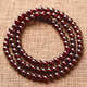 Fujiu suitable natural wine red garnet bracelet for women three circles 7A8A collection grade loose bead bracelet 7A treasure grade 6 mm (three circles)