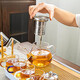 Apocalypse Century Donglai Quality Teaspoon Teaspoon Girls High-Looking Teapot Heat-Resistant Glass Kung Fu Tea Set Bajun Pot + Transparent Cup Cover + Xingyun Tray 10 Pieces