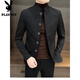 Playboy (PLAYBOY) New Chinese style national style men's tunic casual suit stand collar suit jacket men's 2025 new high-end single suit 4234# gray suit---with shipping insurance 2XL 130-145Jin Jin equals 0.5 kg