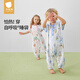 
Betas baby sleeping bag summer mesh gauze baby anti-shocking children anti-kicking quilt one-piece pajamas front 4 back 2 whale cloud M