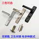 110 hole pitch bathroom door lock balcony bathroom door lock bathroom single tongue lock without key champagne color pair of handles without tongue without key