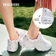Skechers Panda Chaussures Spring Femme's Hosthened Dad Shoes Rivets Lightweight Shoes Casual Shoes Sneakers 11979 White / Silver / WSL 36 230 mm