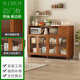 Xinqitian tea cabinet dining side cabinet storage cabinet living room wall cabinet light luxury tea cabinet storage rack small storage cabinet Nordic style 丨Tear color model [new product] single door no draw