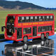 ZHE GAO -Bausteine retro nostalgische Hongkong Doppeldecker Bus Ding Ding Car Model Model Männer und Frauen Versammlung Spielzeug Geburtstagsgeschenk 12 antike Straßenbahn 897 Partikel Geschenkbox + Teilentfernung