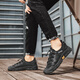 Arich Herrenschuhe Sommer-Mesh atmungsablen dünne Freizeitschuhe hohl Mesh kear-resistent nicht rutschfein