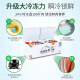星奥雪冰柜商用家用卧式冷柜大容量冷藏冷冻展示柜双温商用大容量冷冻柜商用大冰柜 【升级D型铜管】728单温智尊版