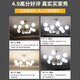 Grand View Garden Wohnzimmer Kronleuchter moderne einfache leichte luxuriöse Schlafzimmer Esszimmer Lampe Full Kupfer American Magic Bean Molekül Nordisches Wohnzimmer Hauptlicht 9902-15 Kopf-drei Farben 75W-Vollfrequenz-Spektrum