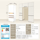 TOSHIBA Dabai Peach Pro463L six-door Japanese-style multi-door refrigerator dual-system ultra-thin zero-embedded automatic ice making tempered glass small apartment GR-RM483WI-PG1B3 national subsidy