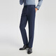 YOUNGOR trousers men's 753 blue-gray plaid anti-wrinkle suit trousers wool blended crisp and stylish 2025 shopping mall same style blue-gray YOTX212753HIY trousers 170A 170/78A 31.5 size 80cm