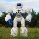 
New smart toys intelligent robot remote control programming storytelling smart toys boys and girls early education charging Big Mocha robot men and women Red + 1 set of charging batteries