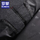 罗蒙（ROMON）2024新款羊毛毛呢外套男士秋冬季加厚翻领中年男士夹克呢子上衣 黑色 3XL 190