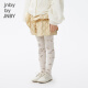 Jnby por Jnby Jiangnan Cloth Ropa para niños de otoño e invierno Diamantes con volantes Pantalones de niñas acolchadas para niños 1M9E12370 058 Green gris blanco 130 cm