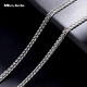 Miss JuJu pt950 platinum necklace for men and women, platinum necklace, clavicle chain, Chopard chain, thick style, thick sweater chain neck ornament, weight 18.6-18.8g, length 54cm, thickness 2.5mmM buckle,