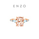Chow Tai Fook ENZO Pink Realm 18K Gold Morganite Aquamarine Ring for Women EZV312 Birthday Gift No. 15