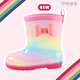 Eton Drew Bow Children's Rain Boots Girl Princess Cute Baby Girl Girls Child's Rain Boots Chaussures de l'eau Étudiant non glissade