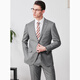 Por creaciones Cypress Pure Wool Suit Jacket for Men High-End Slim Business Single West Commuting Professe Formal Suit informal Gray 44