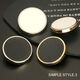 Boutons de vêtements, boutons de vêtements, boutons en métal, dessus rond, rupture de vent pour femmes, boutons de manchette, boutons de costume, bords ouest pour hommes, bords noirs, aiguilles et sacs de fil, 15 mm [6 pièces] boutons de manchette / Poches de palier couramment utilisés couramment utilisés