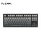 腹灵MK870Pro 87键黑曜石黑莓侧刻机械键盘三模黑曜石蓝牙有线无线蓝牙客制化电脑游戏办公 三模黑曜石-墨影 TTC快银轴V2