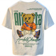Qianji (QIANJI) 2025 new summer short-sleeved T-shirt for men's trendy brand loose internet celebrity bear same printed casual half-sleeved T-shirt for men white [JSW9922] M suitable for 90-108Jin [Jin equals 0.5 kg] wear