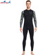 Jingpufei swimsuit men's one-piece quick-drying long-sleeved sun protection warm breathable beach vacation jellyfish suit wetsuit 175 (155-Jin Jin is equal to 0.5 kg) 2XL