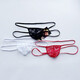 Male sex underwear sexy transparent gay sex underwear men's special masturbation sexy underwear thong Toshima black