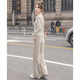 Sibaiser Fashion Sports-Set für Frauen 2025 Herbst Neues Zweiköpfe mit langem Hose zweiteiliger Set mit Long Hosen