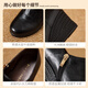 ZHR head layer cowhide mother shoes heel thick sole heightened single shoes for women commuting deep mouth women's shoes S650 brown 37