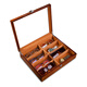 
Pang Donglai quality walnut wood glasses box sunroof large capacity glasses sunglasses sunglasses watch jewelry storage exhibition walnut wood color