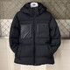 Adidas (adidas) Veste Men's Winter Clover Casual Sportswear Sports Tolding Trendied épaissis épaissis à capuche au vent Cabille H13564 Black 80% Gray Duck Down L