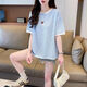 Aemape Sommer Nischendesign Jacquard Kurzärärmig Frauen koreanische Version 2025 Lose und modische neue Top-Basis-Hemd Trendy Ins KM-9272 White M 80-100