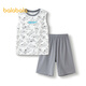 
Balabala children's vest set summer air conditioning suit boys and girls pajamas small middle and big children's home clothes 208225171203