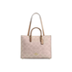 COACH蔻驰 Maggie现货Logo标志 帆布托特包Tote包购物袋单肩新品25新款 灰褐色 CY677-IMXI9现货 大号