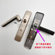 110 hole pitch bathroom door lock balcony bathroom door lock bathroom single tongue lock without key champagne color pair of handles without tongue without key