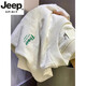 Jeep Spirit White Pure Cotton Longärmedose T-Shirt für Jungen Casual Hong Kong Style Lose und vielseitige Trendy Brand Spring, Herbst und Wintertimen mit runden Hals-Bottom-Hemd 3895Wasp-White M Empfohlen 80-115jin [Jin gleich 0,5 kg]