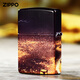 ZIPPO打火机正版夜光彩印防风zppo煤油创意个性男士礼品 彩印-神兽乘黄-单机版 DY9902CY