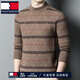 Tome Bornek Light Luxury Cardigan engrosado de mediana edad para hombres Autumnia e invierno Nuevo suéter medio de cuello de cuello caliente Capa de hombres para hombres 15832 Camel M 165 Sugerencia 100-115Jin [Jin equivale a 0.5 kg]