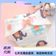 QIAOPIN (QIAOPIN) four-season breathable diapers, cotton gauze, washable baby urine melon newborn diapers This white 3 pack S code (0-March) 10 Jin [Jin equals 0.5 kg]